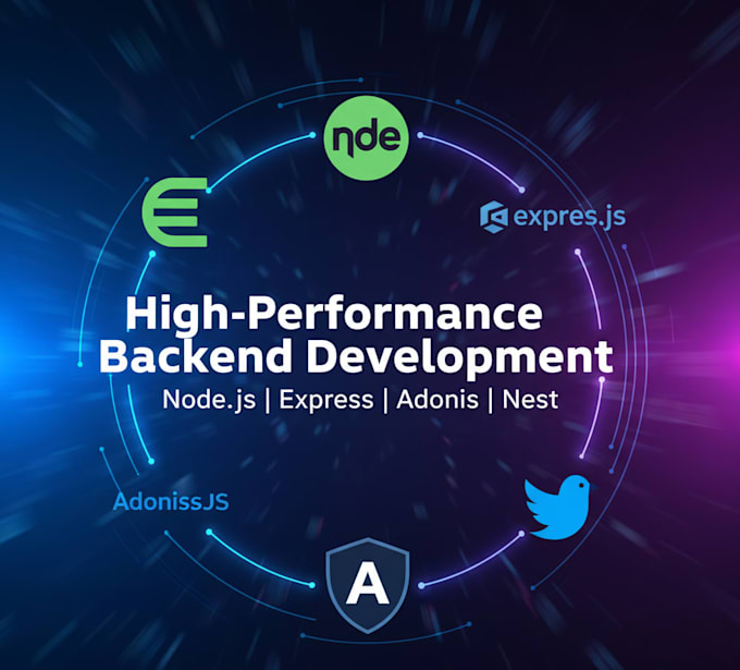 build full stack web app using node js, express, adonis, nestjs