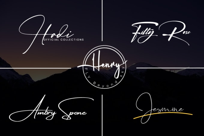 Create handwritten signature or scripted logo design by Asif1alom | Fiverr