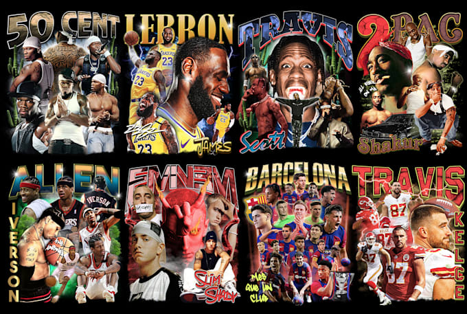 create extraordinary 90s bootleg designs for your clothing brands