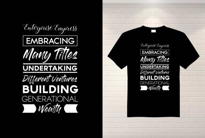 Design grafik t shirt und typografie t shirt