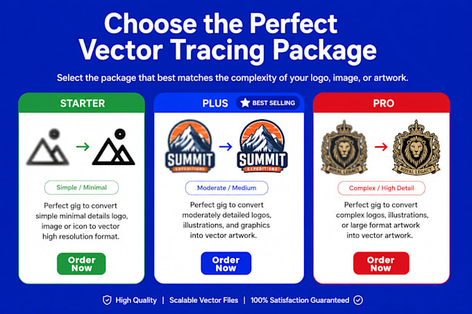 vectorize any logo or convert image to vector with manual vector tracing