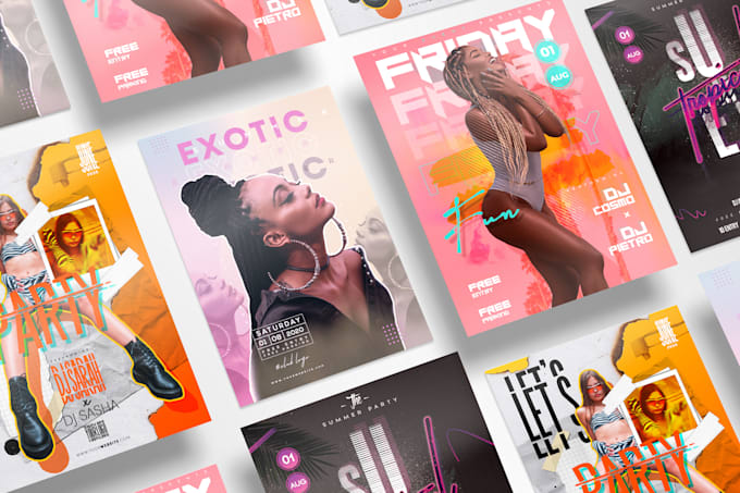 design creative flyers or posters