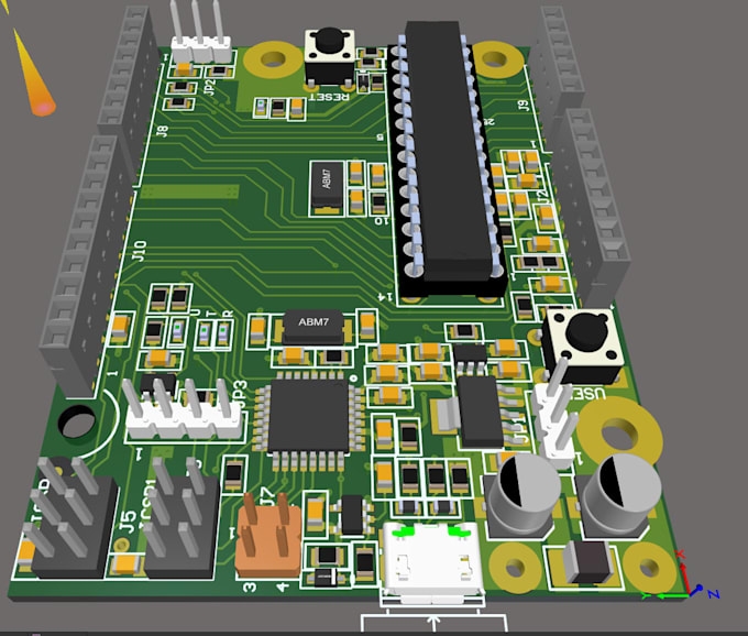 design your pcb schematic and layout in altium or easyeda