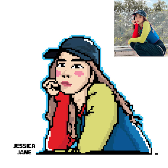 Turn your photos into pixel art and vector art by Anggasaputra23 Fiverr