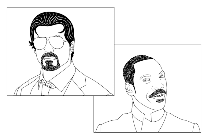 draw line work of any product, icon, portrait, pet, etc