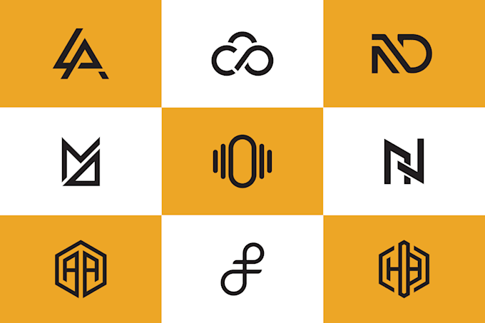 do personal monogram initial name letter text logo design