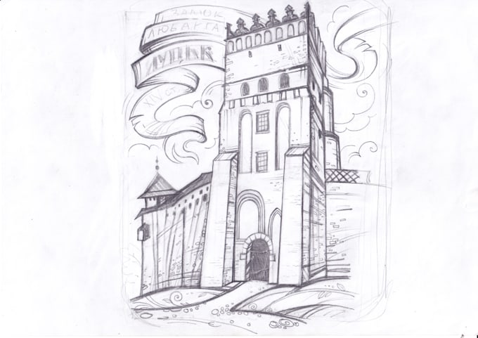 masterfully draw any old city, palace or fortress