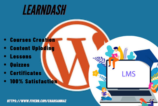 upload learndash courses, lessons and quizzes content on your lms website