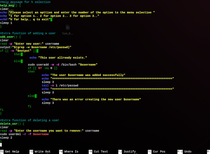 simple and quick programs python, bash, c sharp