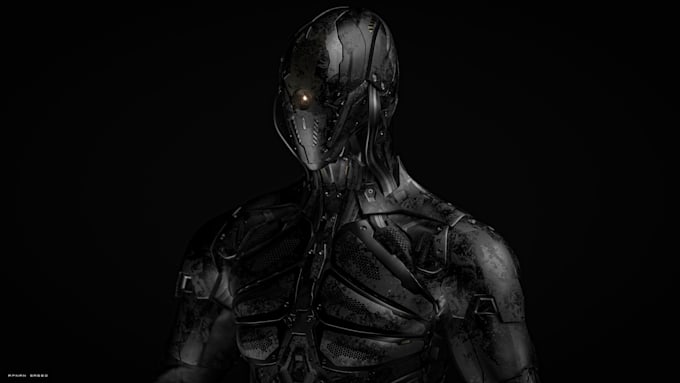 design 3d sci fi mech, robot and creature concept models