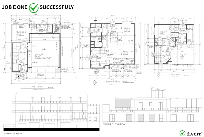 create detailed permit blueprints with unlimited revisions