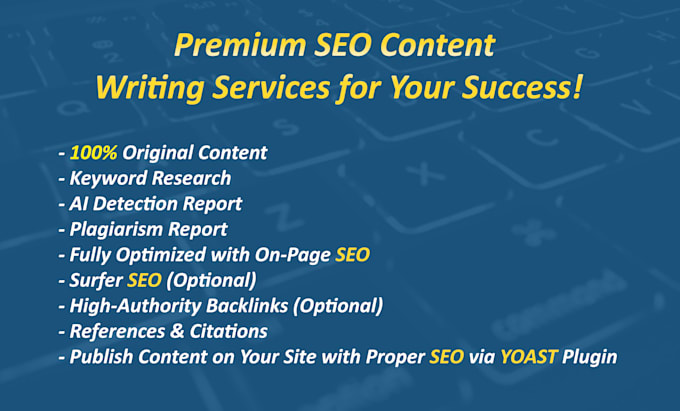 do SEO article writing, blog writing, and content writing