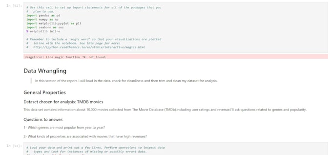 Do data analysis in python with jupyter notebook by Studiowikii | Fiverr