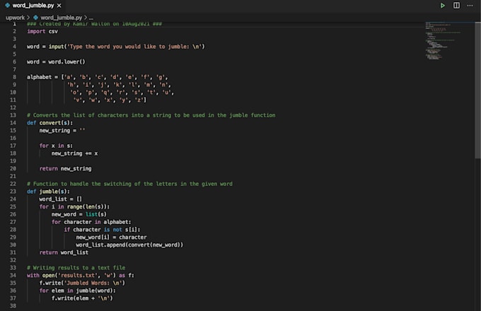 Code simple scripts for you by Kamircode | Fiverr