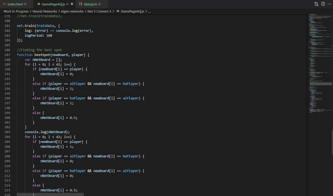Create a neural network with brainjs in javascript by Epcyl_codes | Fiverr