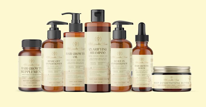 design professional product label or packaging design