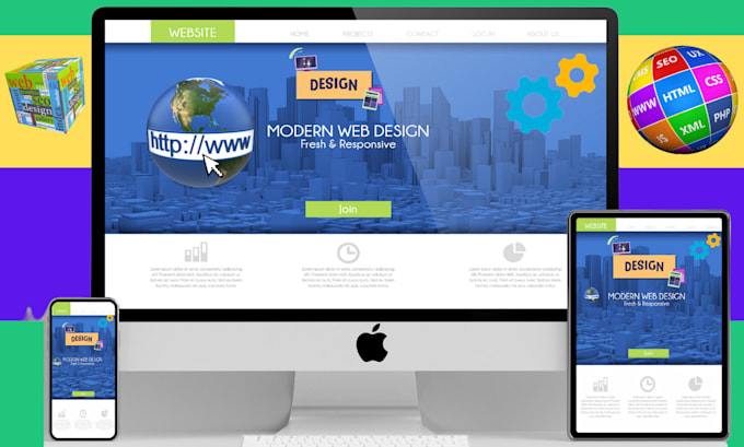develop a modern and clean  wordpress website