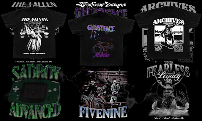 create trendy and unique streetwear designs