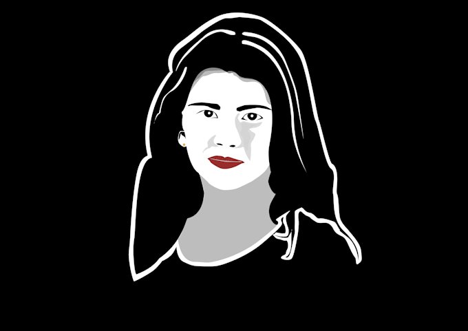 design a minimalist social media vector avatar of you