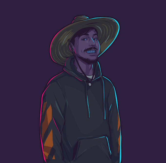 make awesome neon vector style