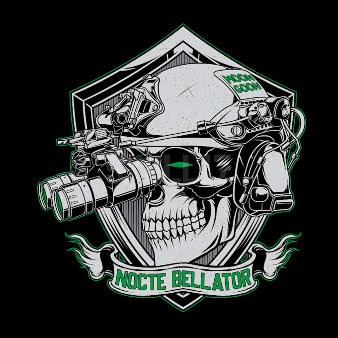 design illustration, skull, military, soldier and warrior
