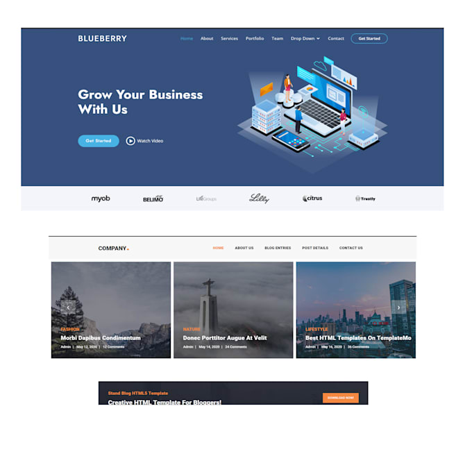 create static website responsive