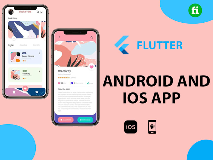 build a mobile app android and ios and website using flutter