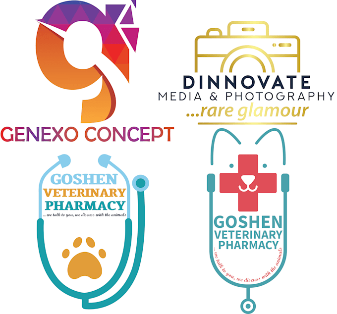 design 3 modern and professional logo