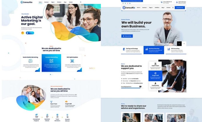 create a business consulting website, consulting website