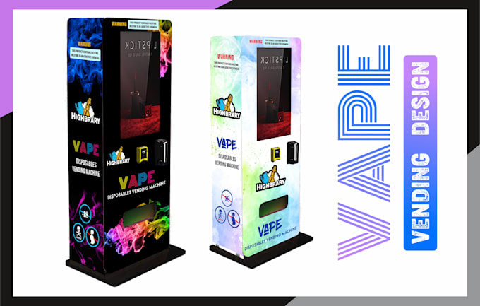 design a vape,  e cigarette vending machine