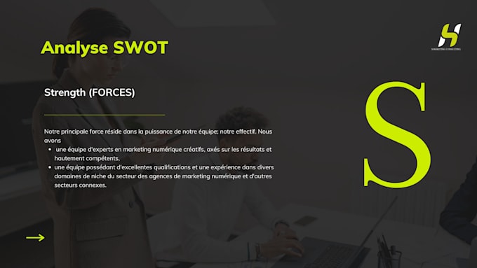 design a premium presentation in french and english