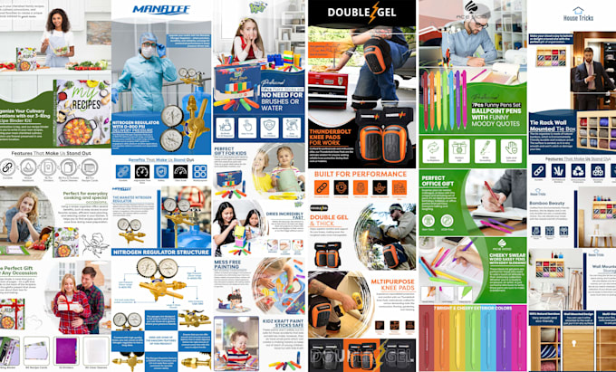 do attractive amazon ebc a plus content, listing image design