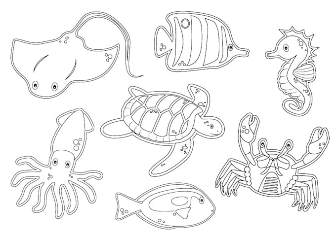 draw awesome colouring book pages for you