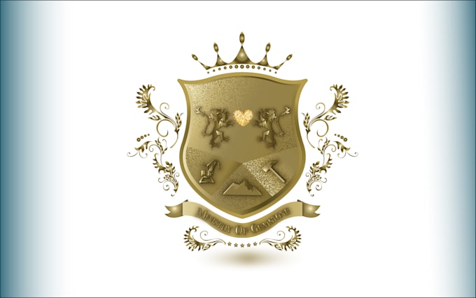 design beautiful vintage luxury heraldic logo