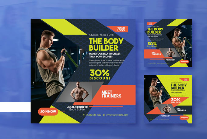 create social media post , canva templates for your brand