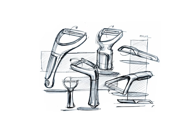 do industrial and product design concept sketches