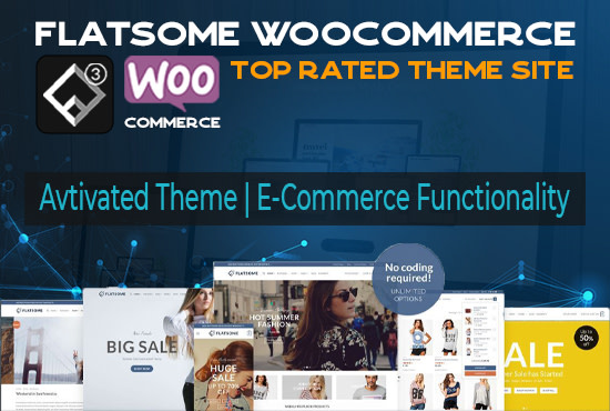 use flatsome theme to develop ecommerce website