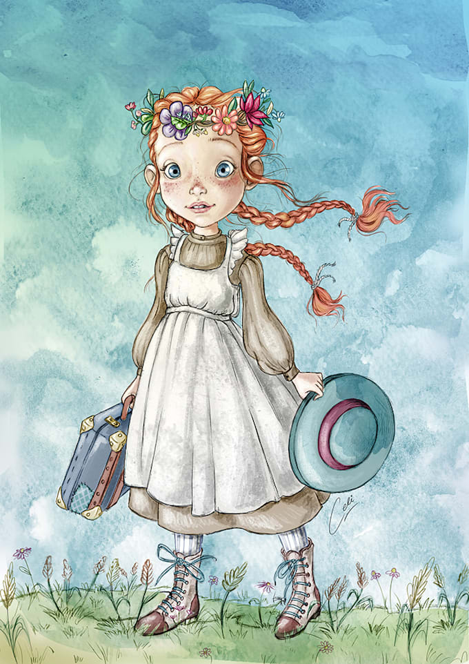 create original, unique and magical watercolor illustrations
