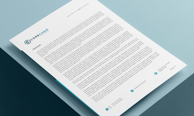 create a professional letter template design