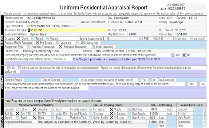 do appraisal reports and provide real estate assistance