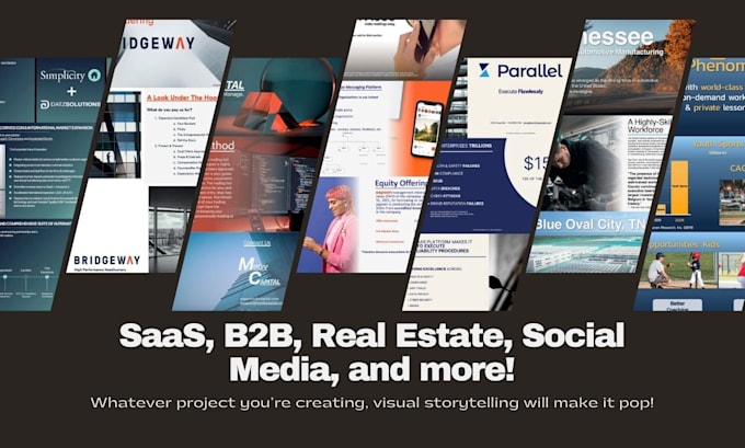 design a cinematic pitch deck presentation