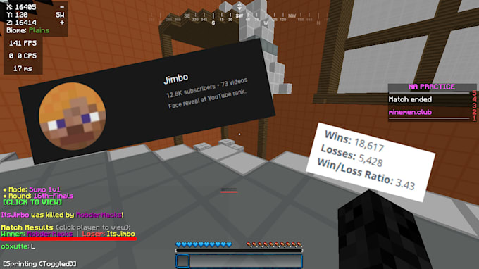 make you a sumo god in minecraft