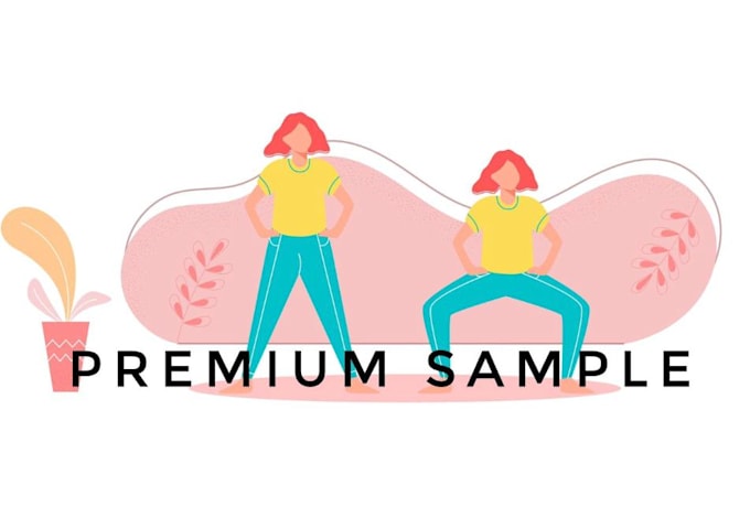 do modern flat illustrations and yoga illustrations