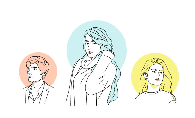 design a custom line art portrait vector avatar for gift