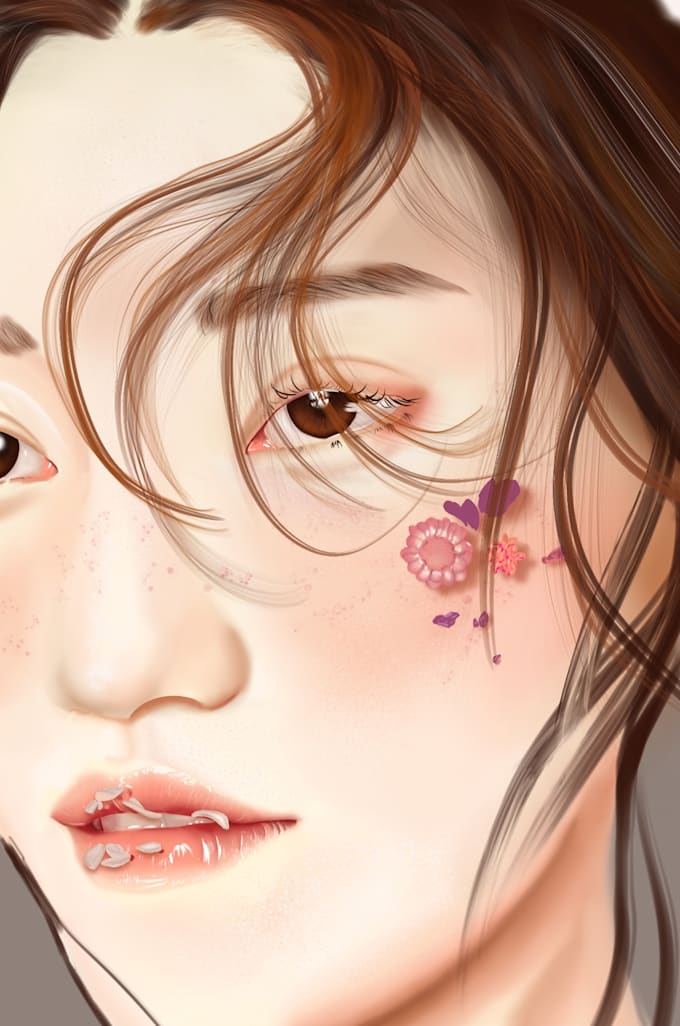 Paint realistic portrait from a photo by Lilith2002 Fiverr