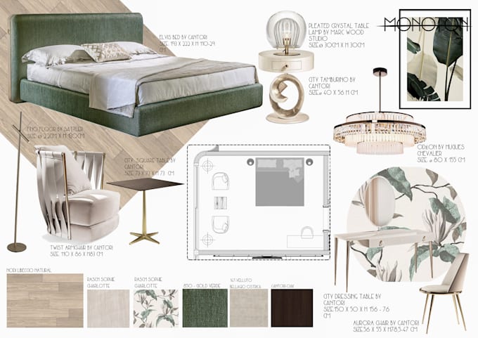 create an interior design mood board for your space