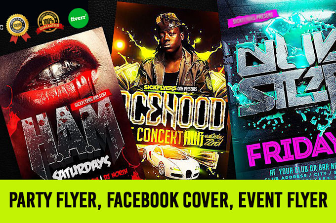 do elegant party flyer, facebook cover, event flyer