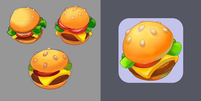 craft unique 2d game art props, icons, items, objects