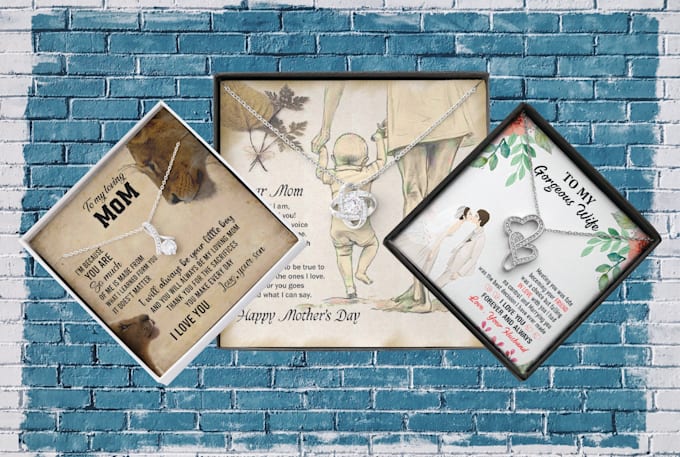 do attractive creative shineon necklace jewelry message card design