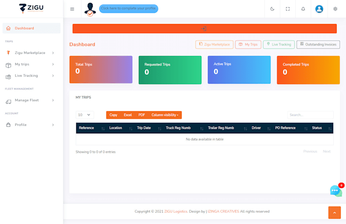 create trucking, dispatch, fleet and drivers gps tracking
